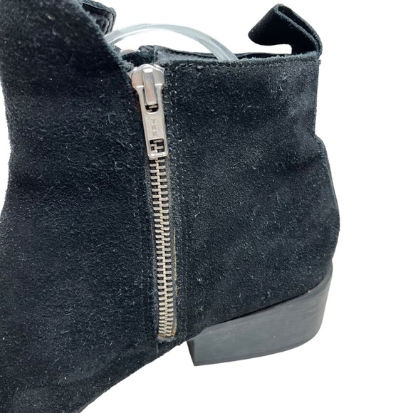 COUGAR Black Genuine Leather Suede Ankle Booties Boots Shoes WATERPROOF sz 9.5 - Picture 10 of 16